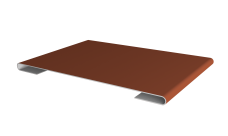 Планка стыковочная 0,5 Satin Matt RAL 8004 терракота (2м)