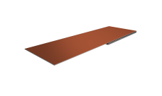 Планка финишная 48х25 0,5 Satin Matt RAL 8004 терракота (2м)